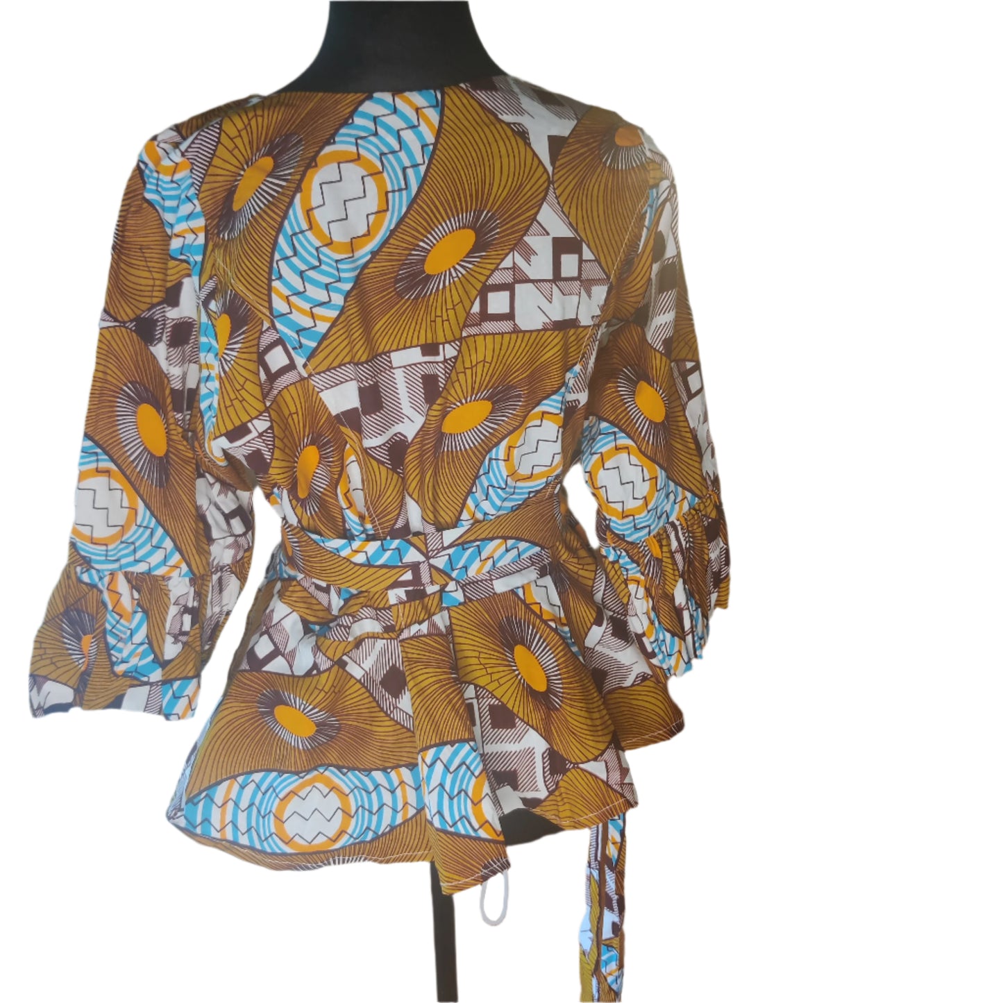 African Wrap Blouse