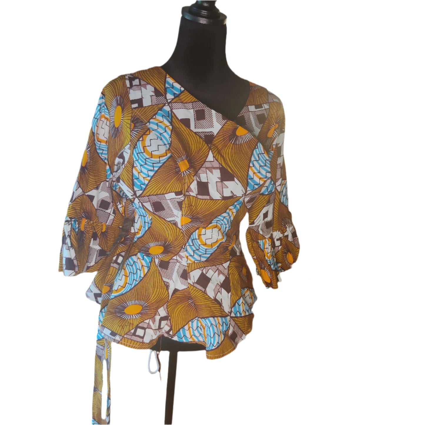 African Wrap Blouse