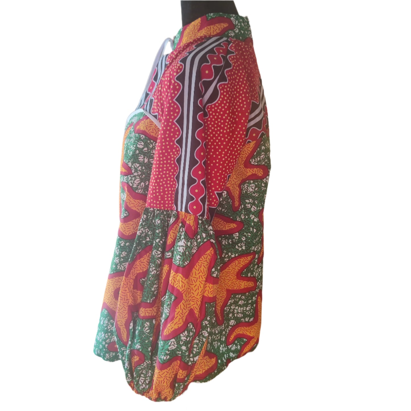 African Front Tie Jacket