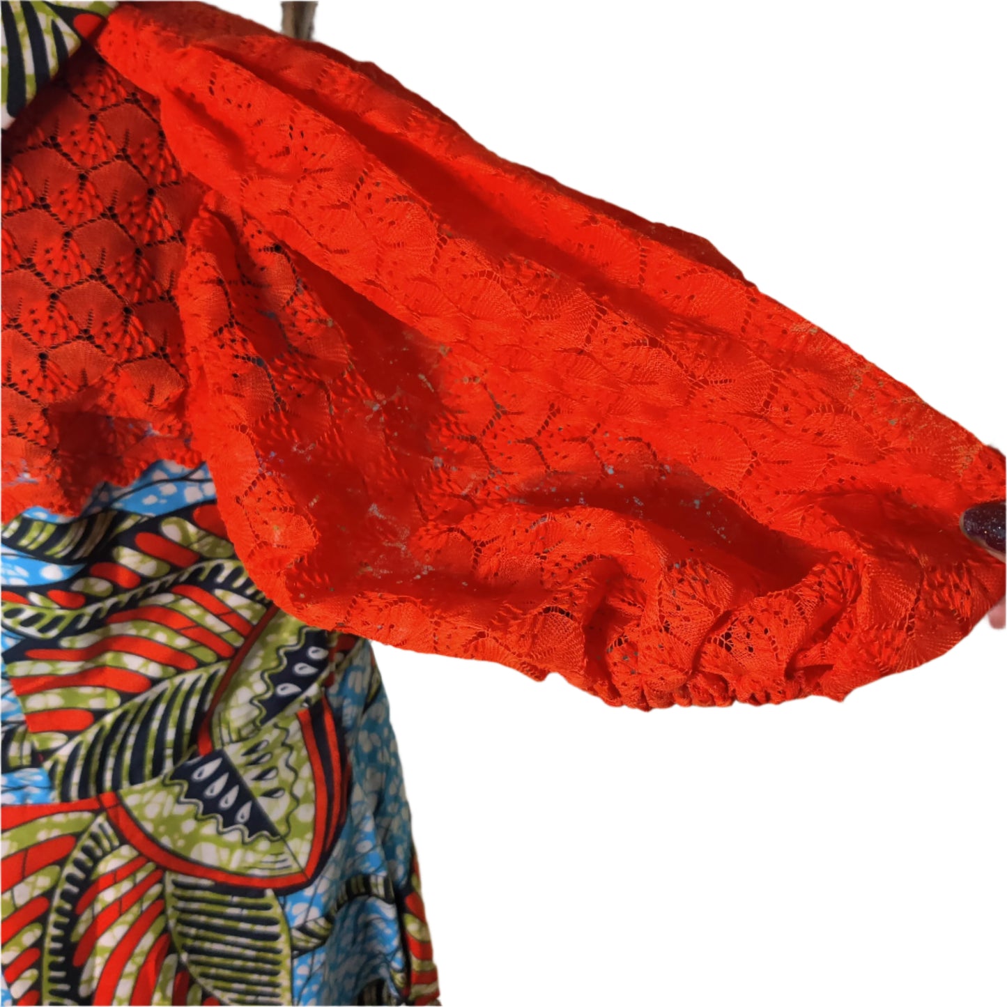 Flared Lace Bodice African Dress