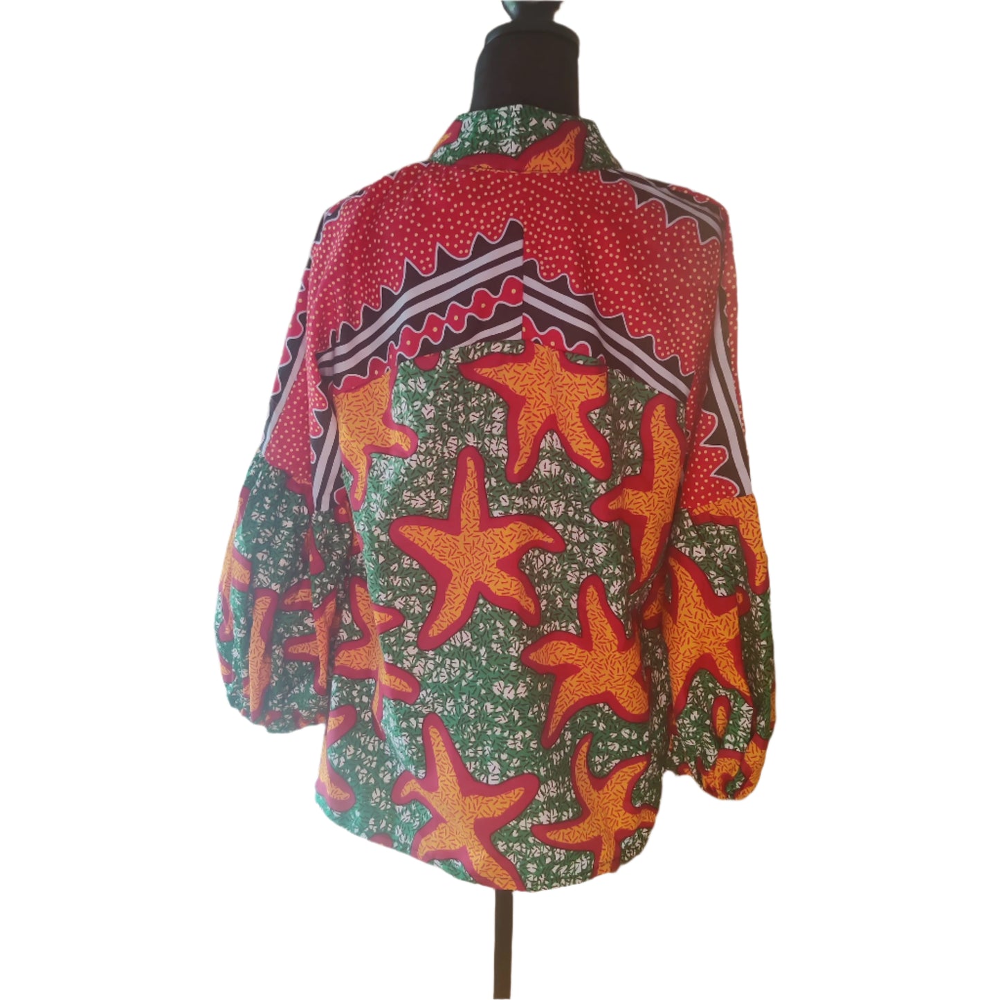 African Front Tie Jacket