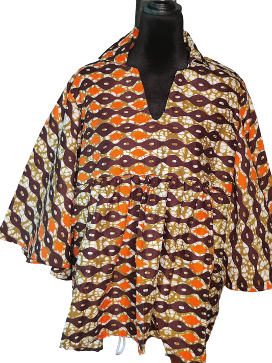 African Baby Doll Blouse