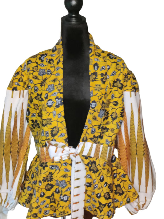 African   Balloon Sleeve Jacket