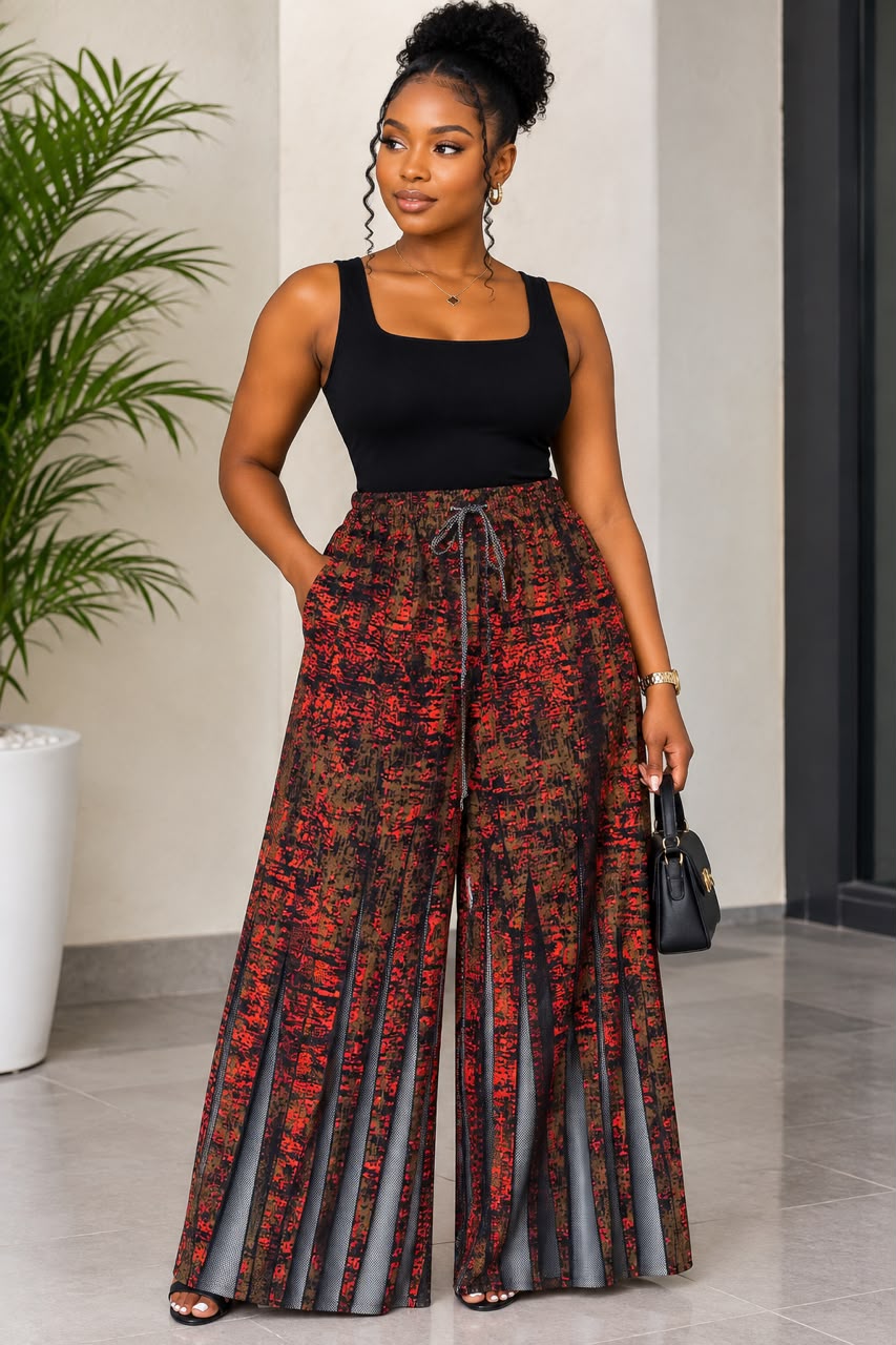 African Palazzo/ Wide Leg Pants